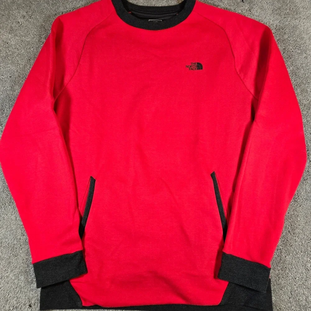 The North Face Mens Flash Dry Red Sweatshirt Size Medium
